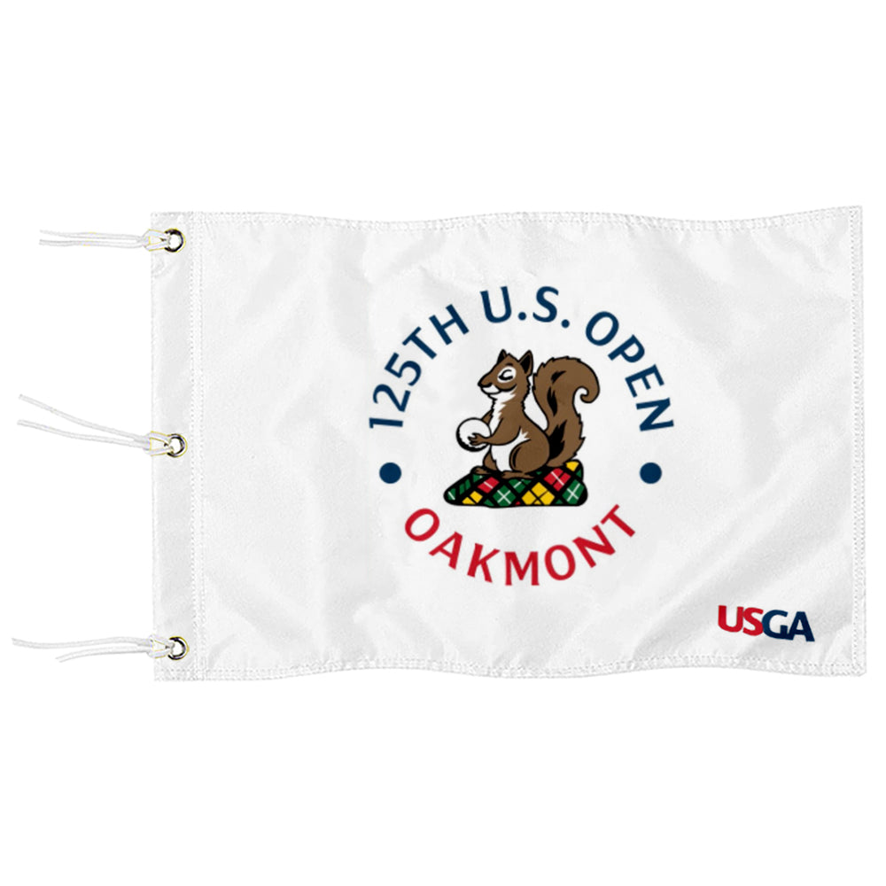 Fyon 2025 US Open Flag Oakmont golf white embroidered pin Flag Banner