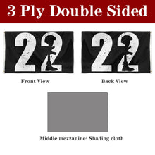 Fyon Double-sided 22 Too Many Ptsd Awareness Veteran Flag Banner