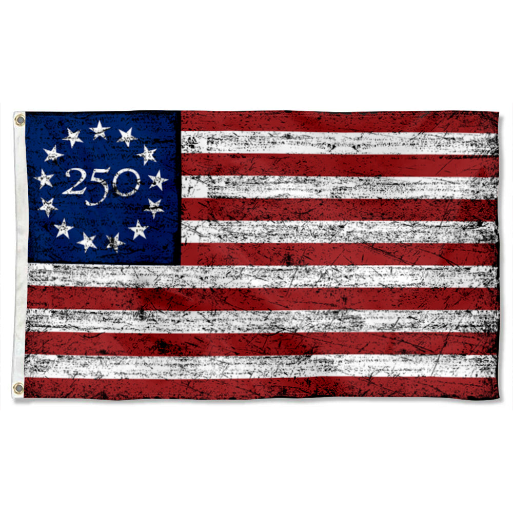 Fyon USA 250th Anniversary Flag Retro Stars and Stripes Banner