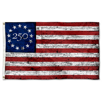 Fyon USA 250th Anniversary Flag Retro Stars and Stripes Banner