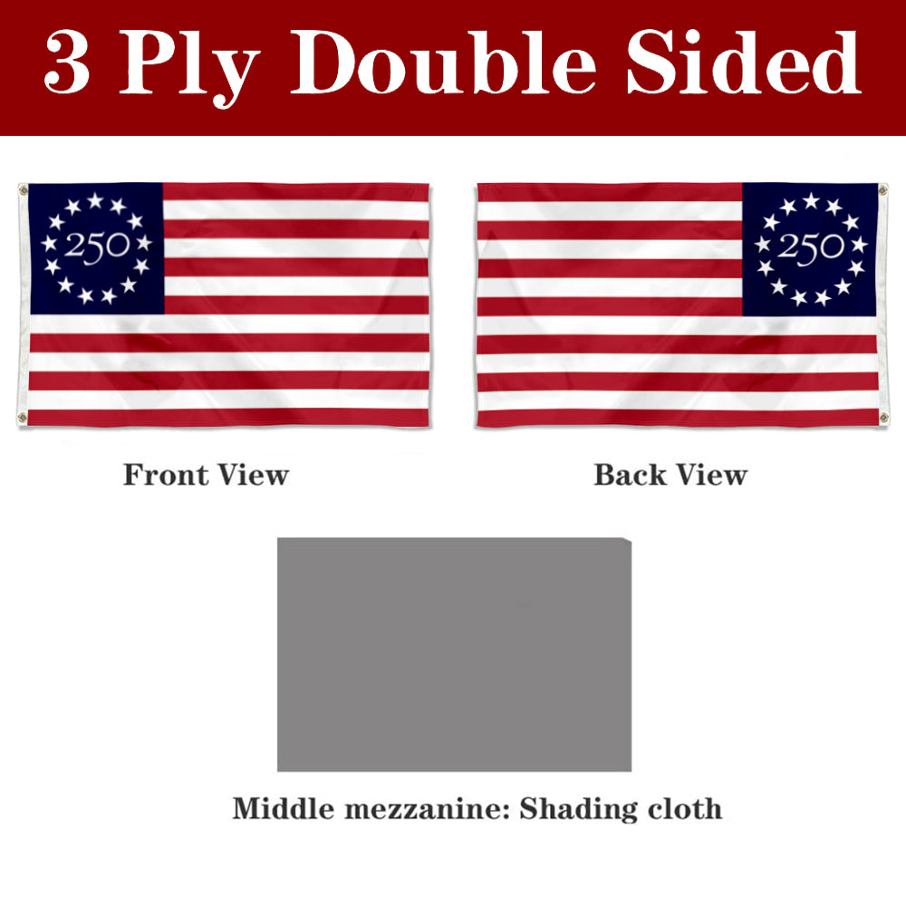 Fyon The United States USA 250th Anniversary Flag Banner