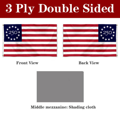 Fyon The United States USA 250th Anniversary Flag Banner