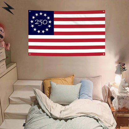 Fyon The United States USA 250th Anniversary Flag Banner