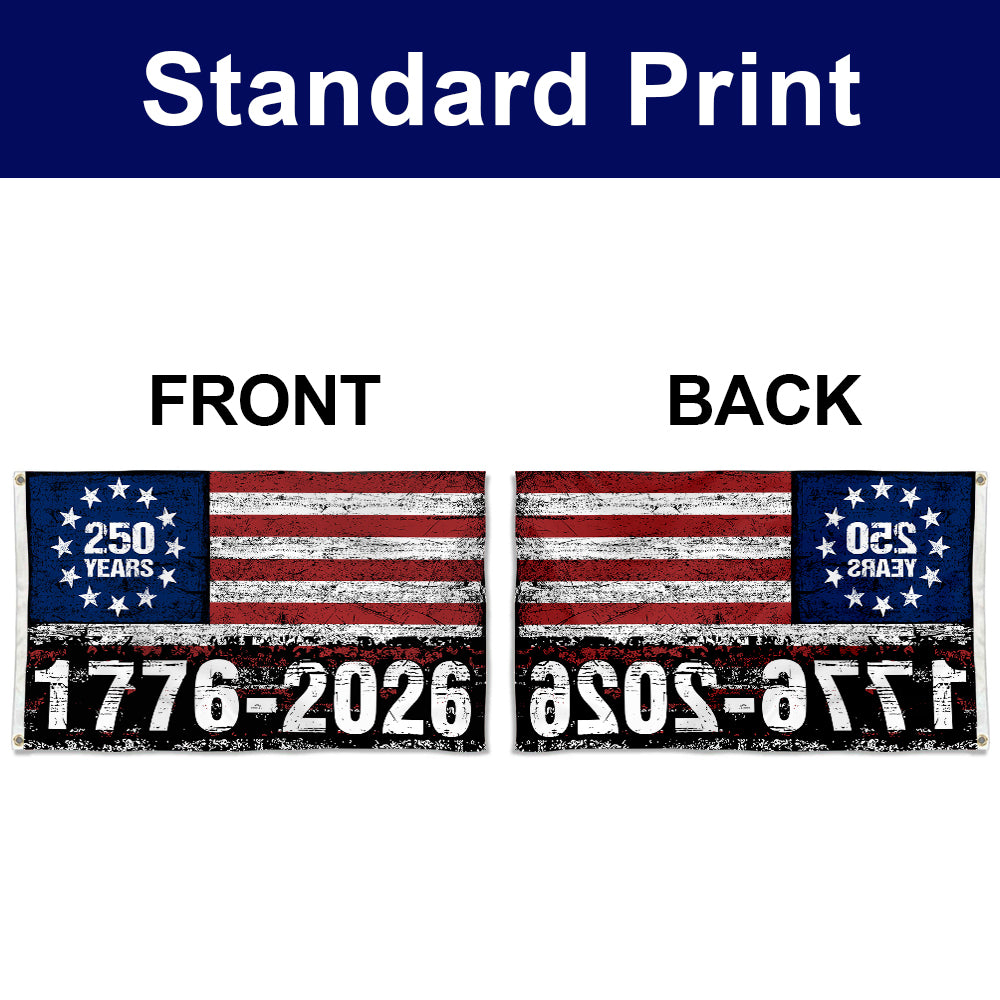 Fyon USA 250 Years 1776-2026 Flag Banner