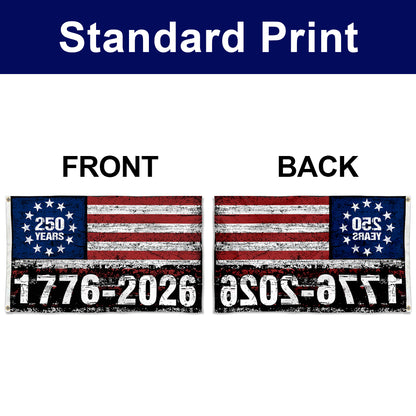 Fyon USA 250 Years 1776-2026 Flag Banner