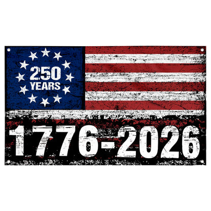 Fyon USA 250 Years 1776-2026 Flag Banner