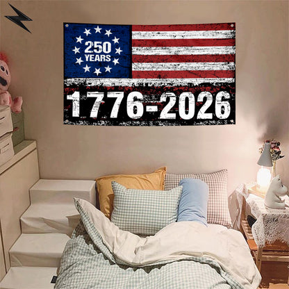 Fyon USA 250 Years 1776-2026 Flag Banner