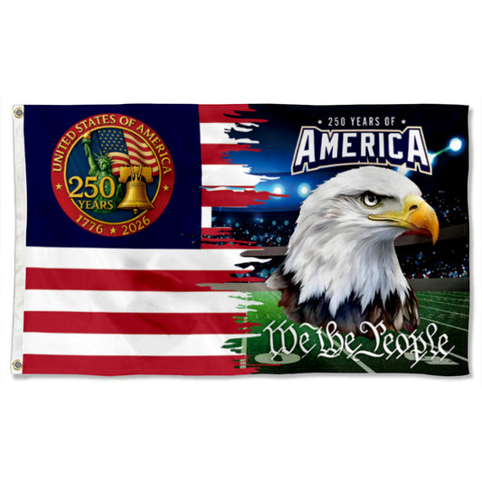 Fyon 250 Years of American Flag We the People Banner