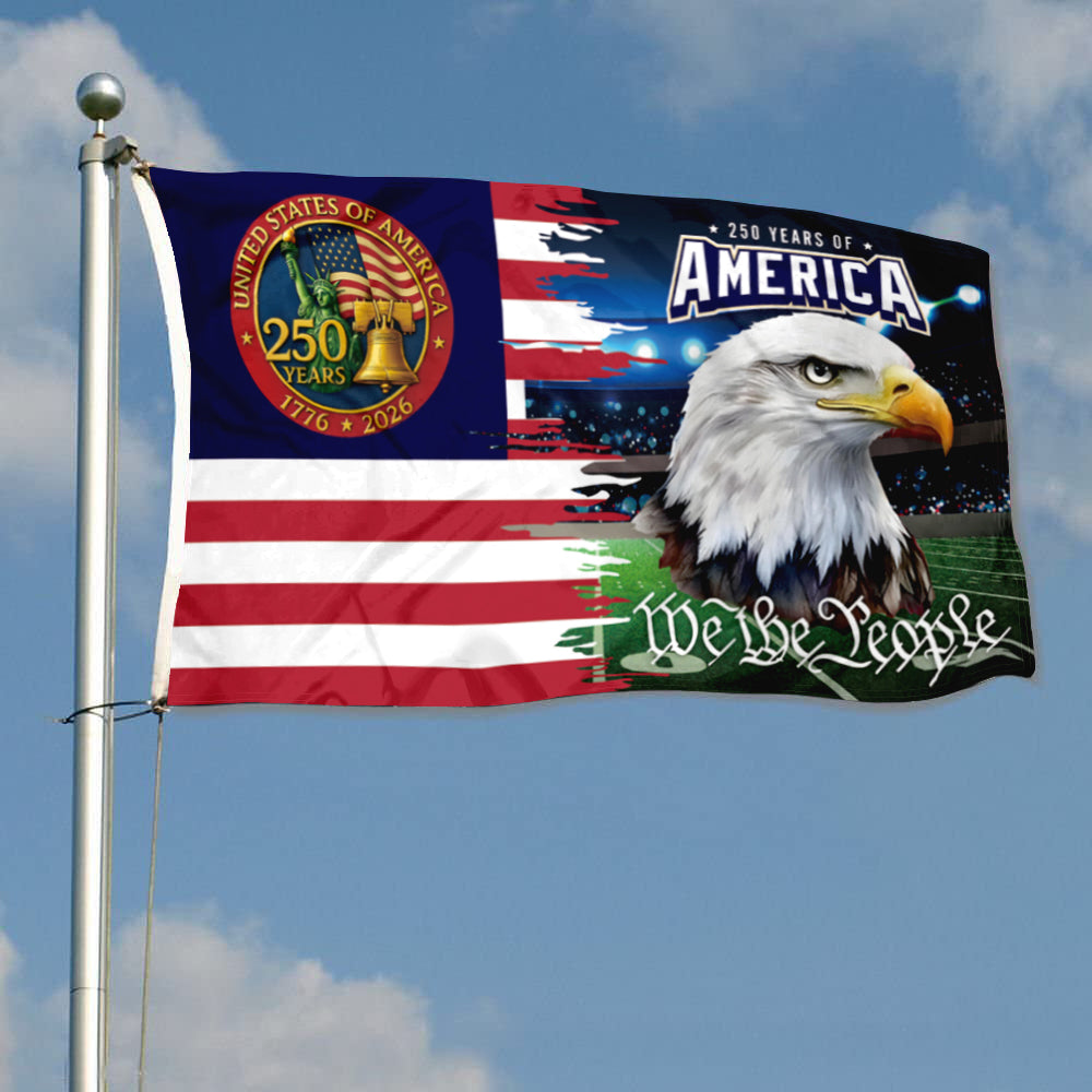 Fyon 250 Years of American Flag We the People Banner