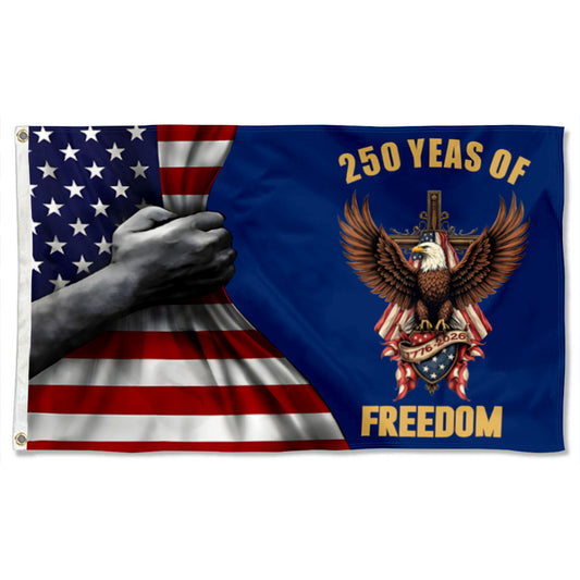 Fyon 250 Years of Freedom Flag Banner