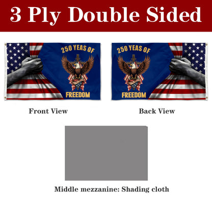 Fyon 250 Years of Freedom Flag Banner