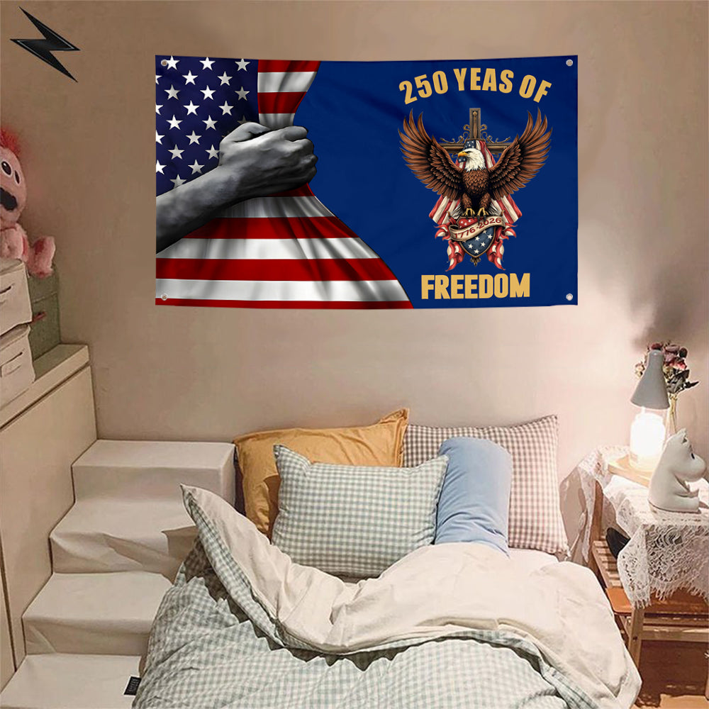 Fyon 250 Years of Freedom Flag Banner