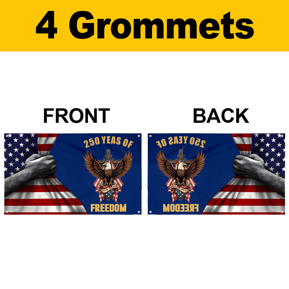 Fyon 250 Years of Freedom Flag Banner