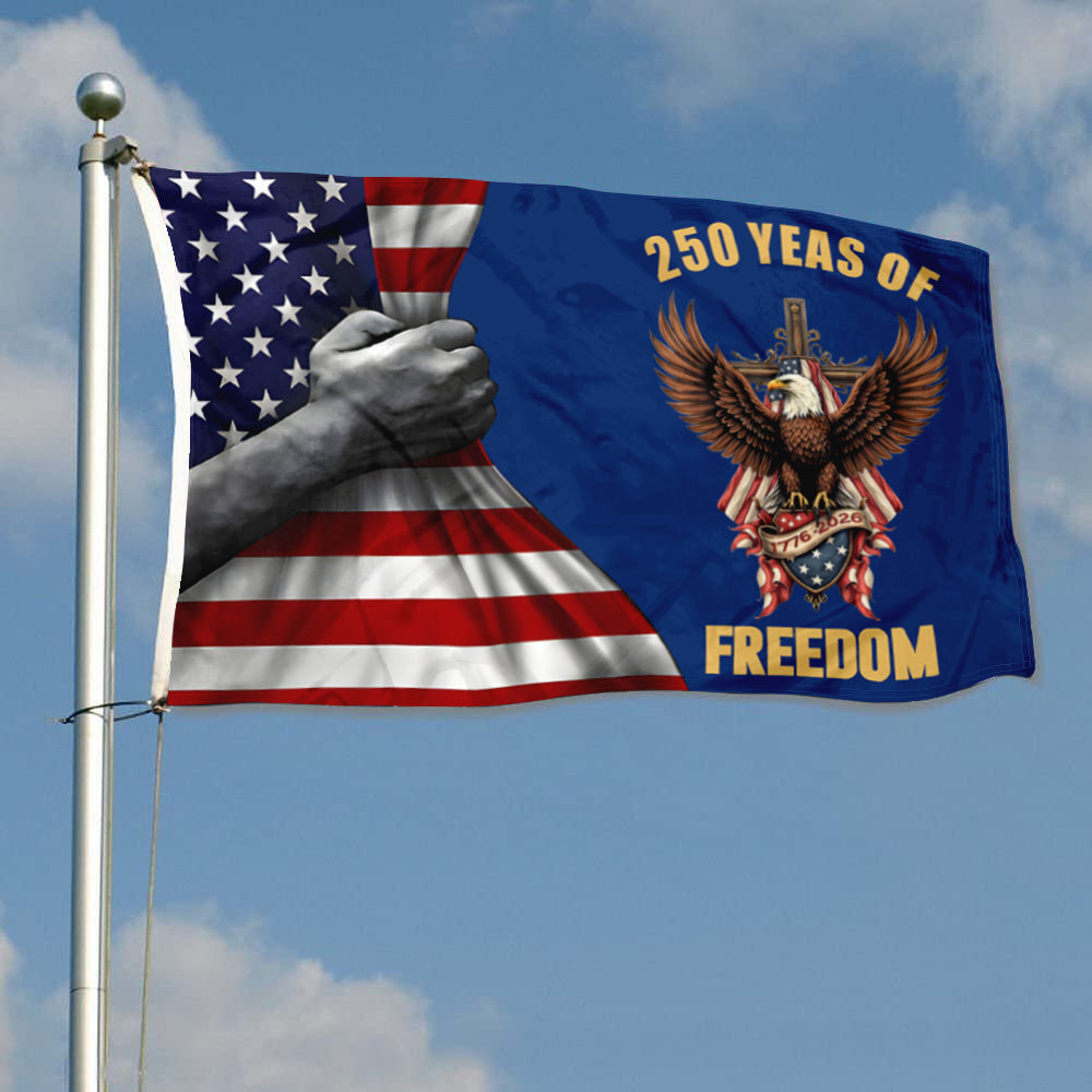 Fyon 250 Years of Freedom Flag Banner