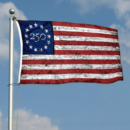 Fyon USA 250th Anniversary Flag Retro Stars and Stripes Banner