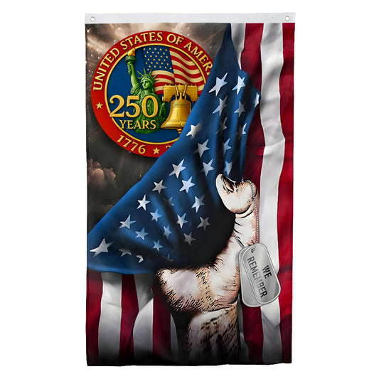 Fyon United States of America 250 yeas Seal Flag Banner