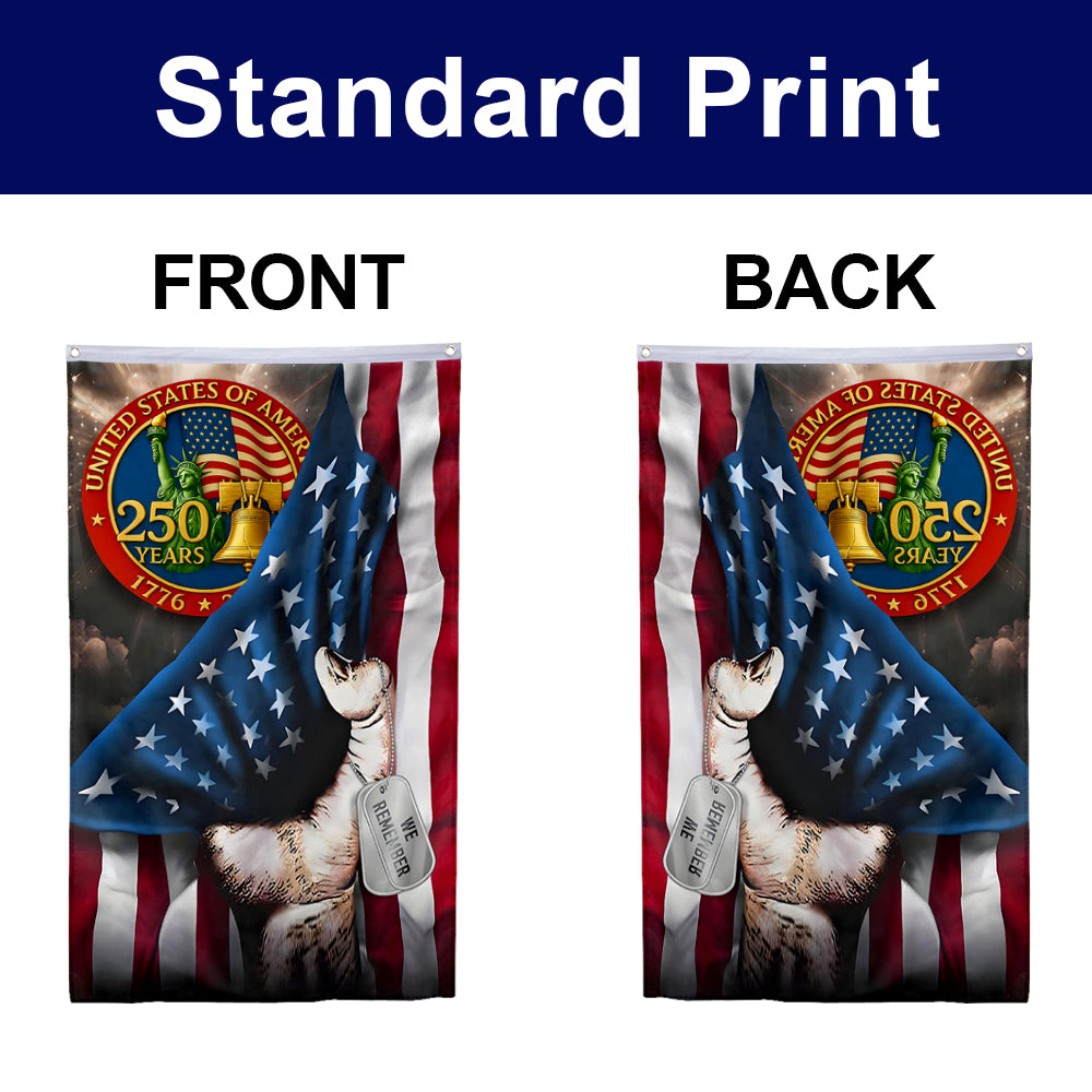 Fyon United States of America 250 yeas Seal Flag Banner