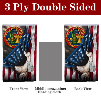 Fyon United States of America 250 yeas Seal Flag Banner