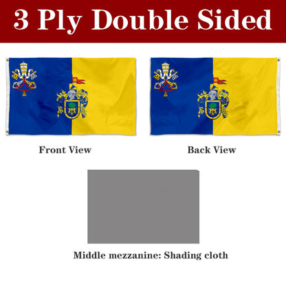 Fyon Jalisco State Flag with the Holy See symbol