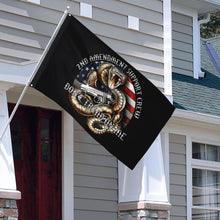 Fyon 2nd Amendment Gadsden Flag Indoor and Outdoor Banner
