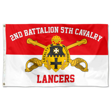 Fyon 2nd Battalion 5th Cavalry Flag Lancers Banner Indoor and outdoor banner
