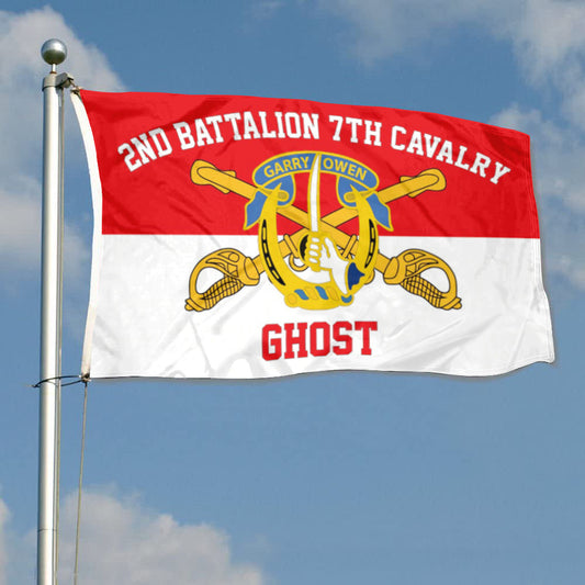 Fyon 2nd Battalion 7th Cavalry Flag Ghost Banner Indoor and outdoor banner