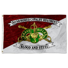 Fyon 3Rd Acr Blood And Steel Flag Indoor and outdoor banner