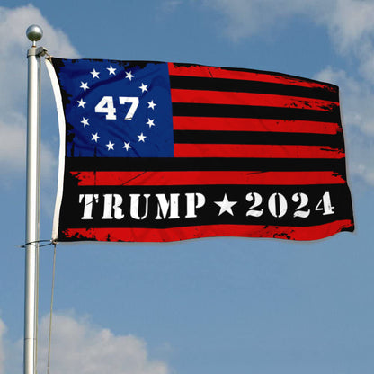 Fyon 47th Trump 2024 Flag Indoor and Outdoor Banner
