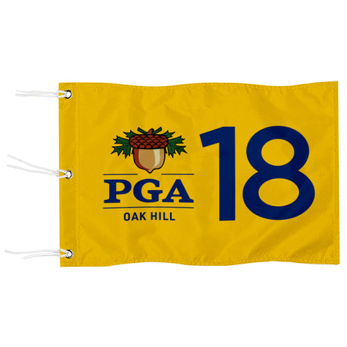 Fyon PGA 18 Championship Standard Golf Pin Flag Banner Grommet Yellow