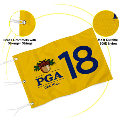 Fyon PGA 18 Championship Standard Golf Pin Flag Banner Grommet Yellow