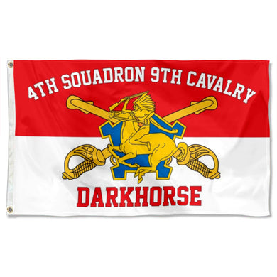 Fyon 4th Souadron 9th Cavalry Flag Banner Darkhorse Indoor and outdoor banner