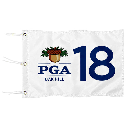 Fyon PGA 18 Championship Standard Golf Pin Flag Banner Grommet White