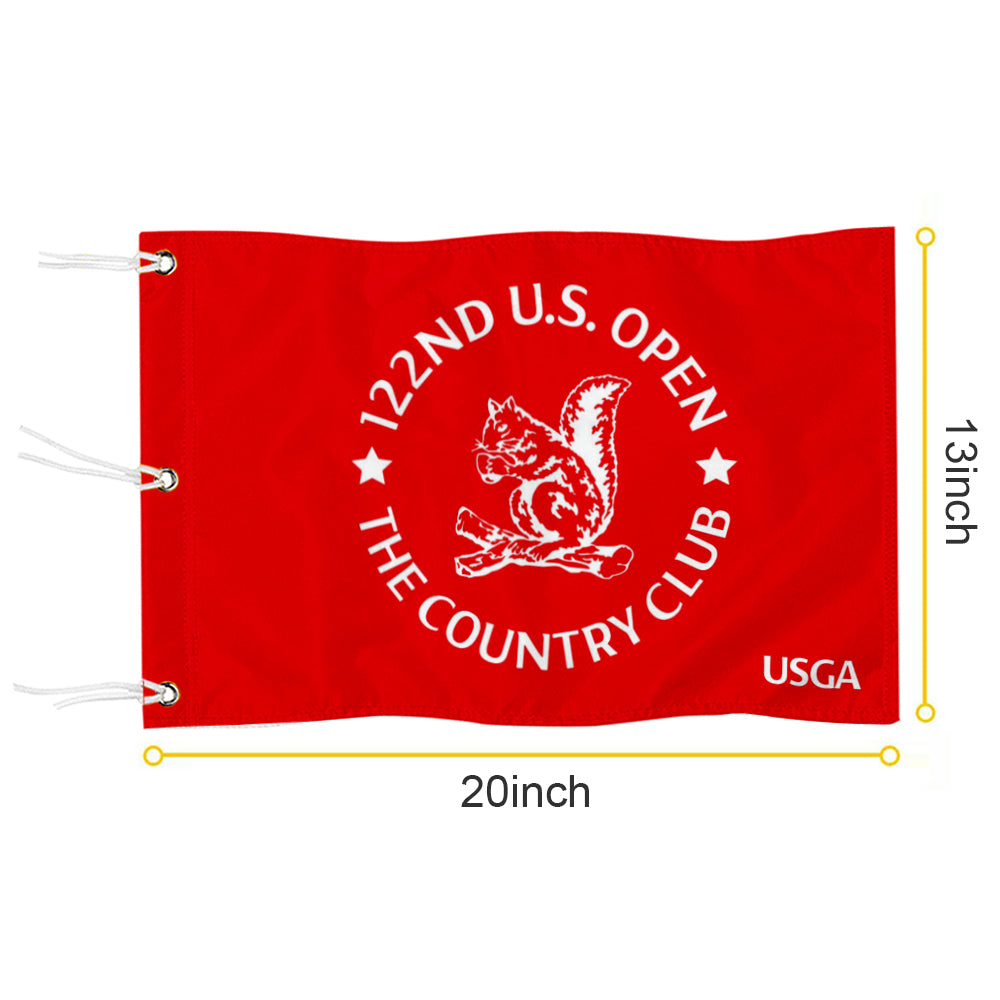 Fyon 122ND U.S. Open The Country Club Standard Golf Pin Flag Banner Grommet Red
