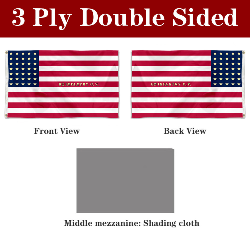 Fyon 8th California Infantry Regiment Flag Banner