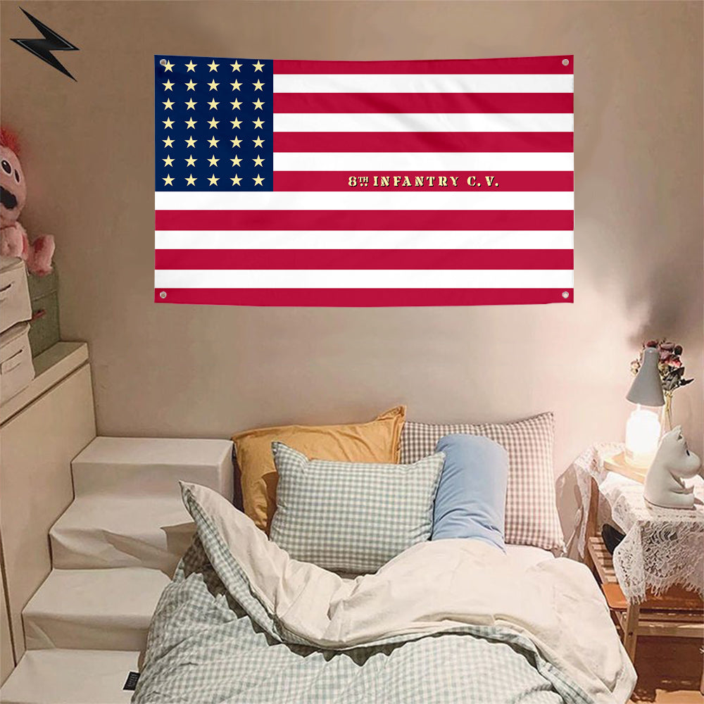 Fyon 8th California Infantry Regiment Flag Banner