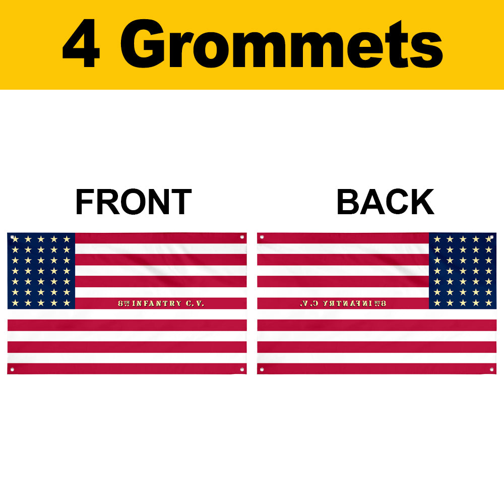 Fyon 8th California Infantry Regiment Flag Banner