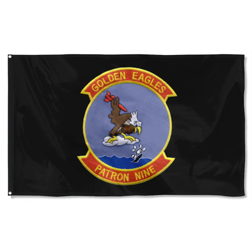 Fyon Double-sided PATROL SQUADRON 9 (VP-9) Deployments & History Flag Banner