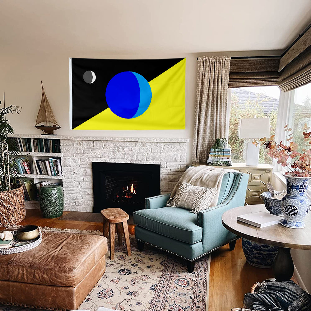 Fyon Abstract Earth Flag Indoor and outdoor banner