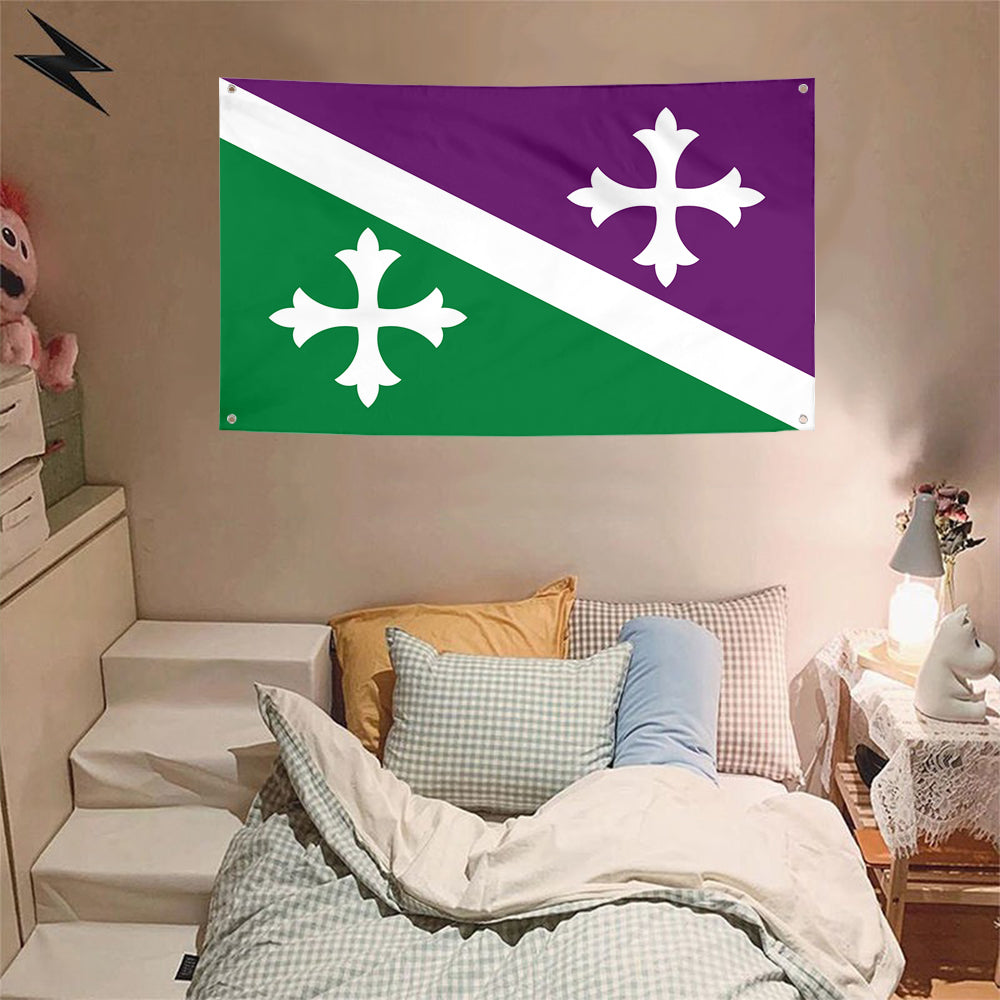 Fyon Adjuntas, Puerto Rico Flag Banner