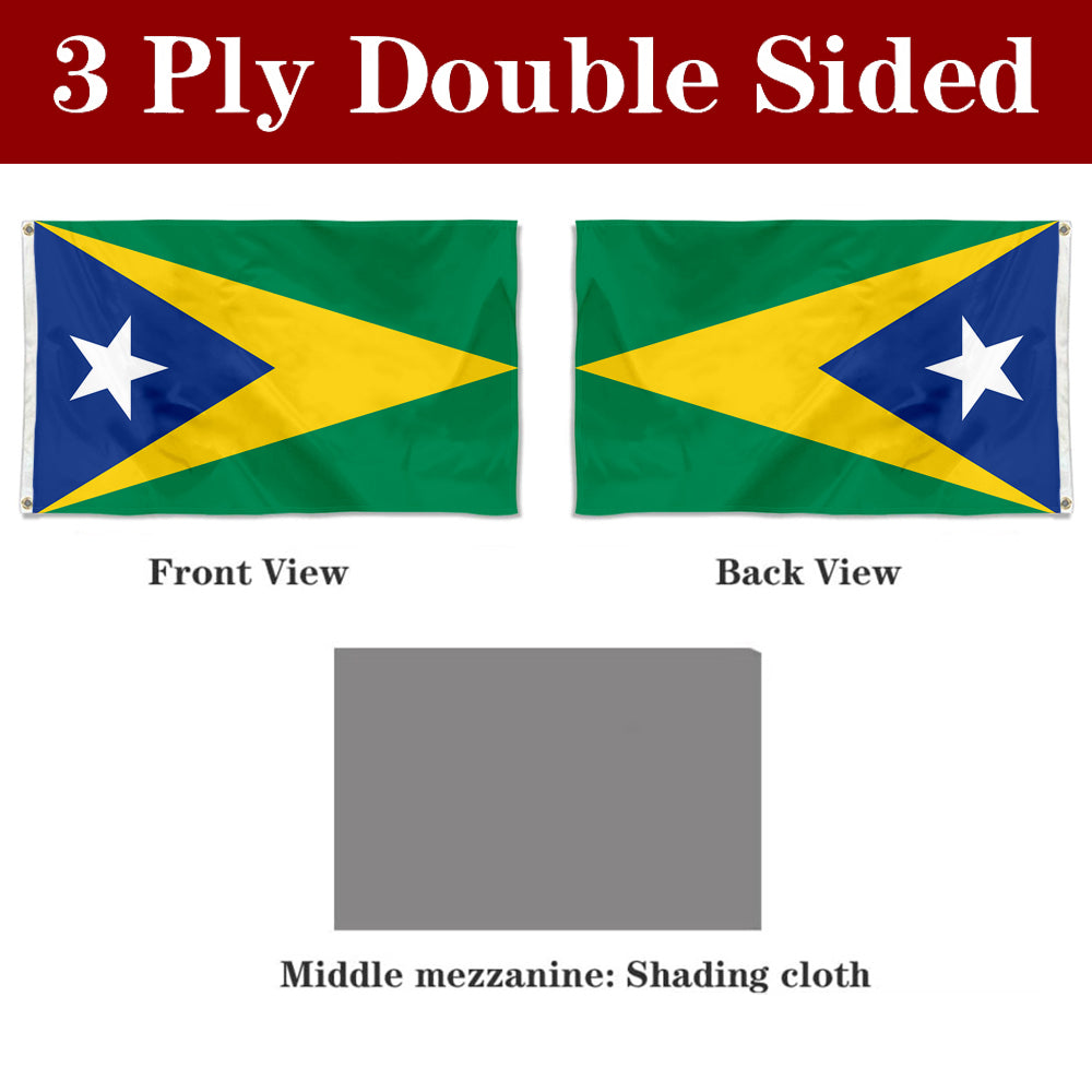 Fyon Aguas Buenas, Puerto Rico Flag Banner