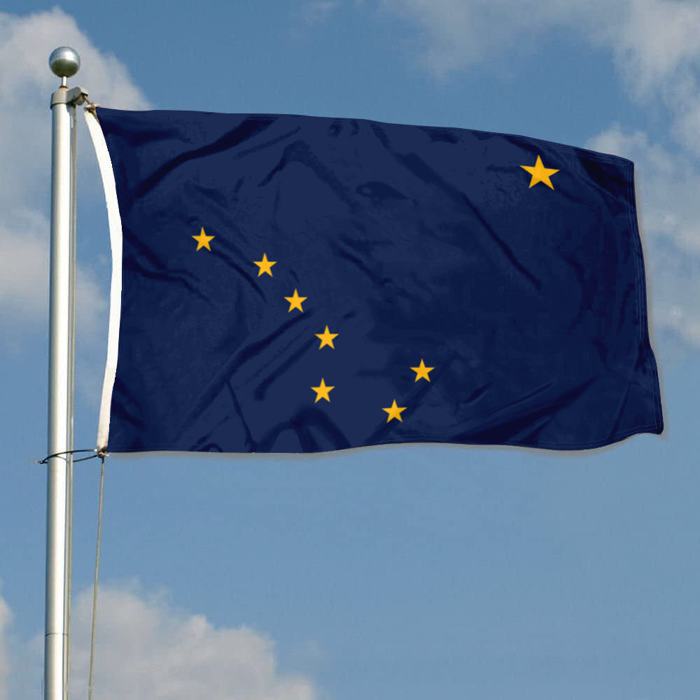 Fyon Alaska Flag Banner