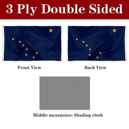 Fyon Alaska Flag Banner