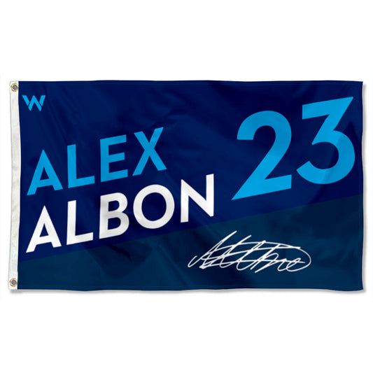 Fyon Alexander Albon 23# Williams Racing Flag Banner