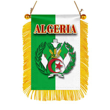 Algeria Flag Mini Car Rearview Mirror Flag Banner - 2PC