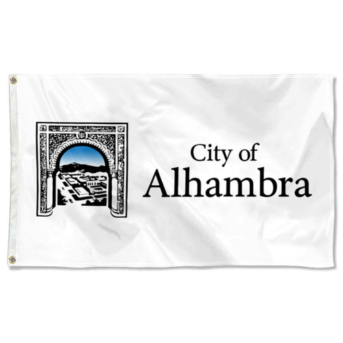 Fyon Double-sided Alhambra, California Flag Banner