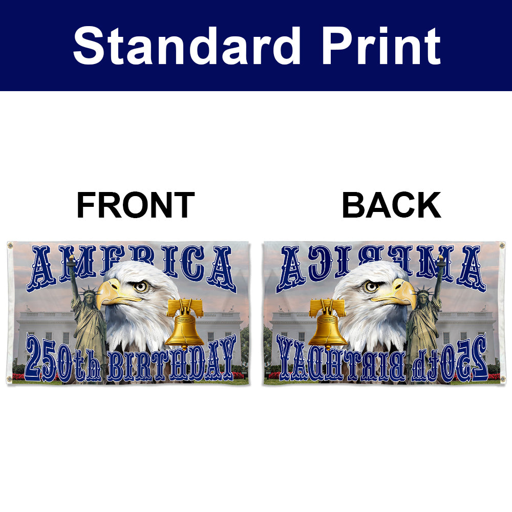 Fyon US America 250th Birthday Flag Banner