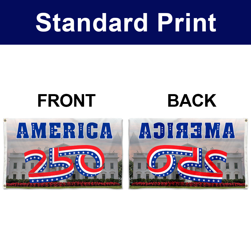 Fyon US America 250th The White House Flag Banner