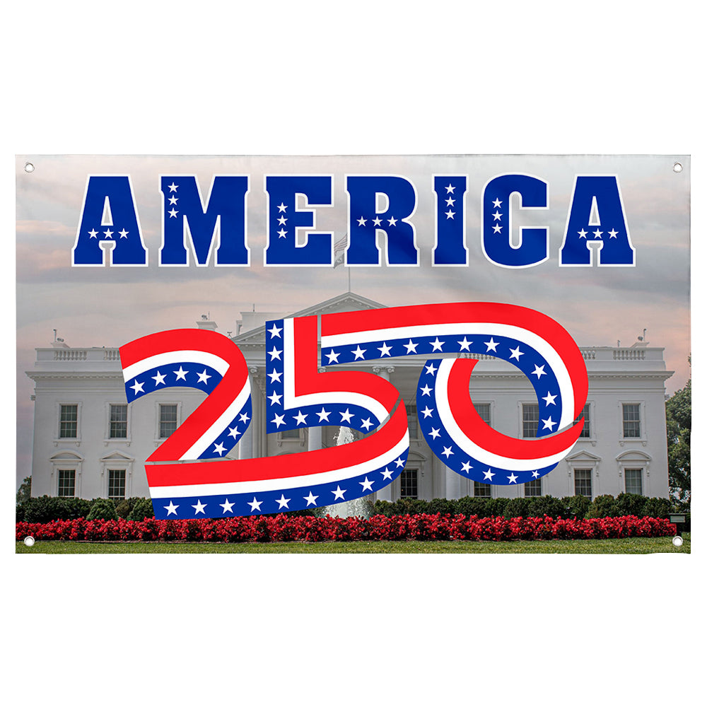 Fyon US America 250th The White House Flag Banner
