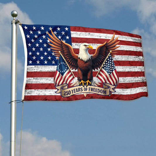 Fyon US America 250th 1776-2026 Flag Eagle Banner