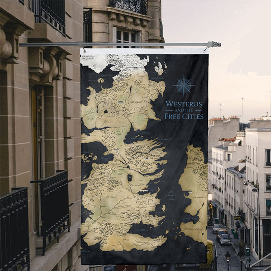 Fyon America Game of Thrones Map Flag Banner